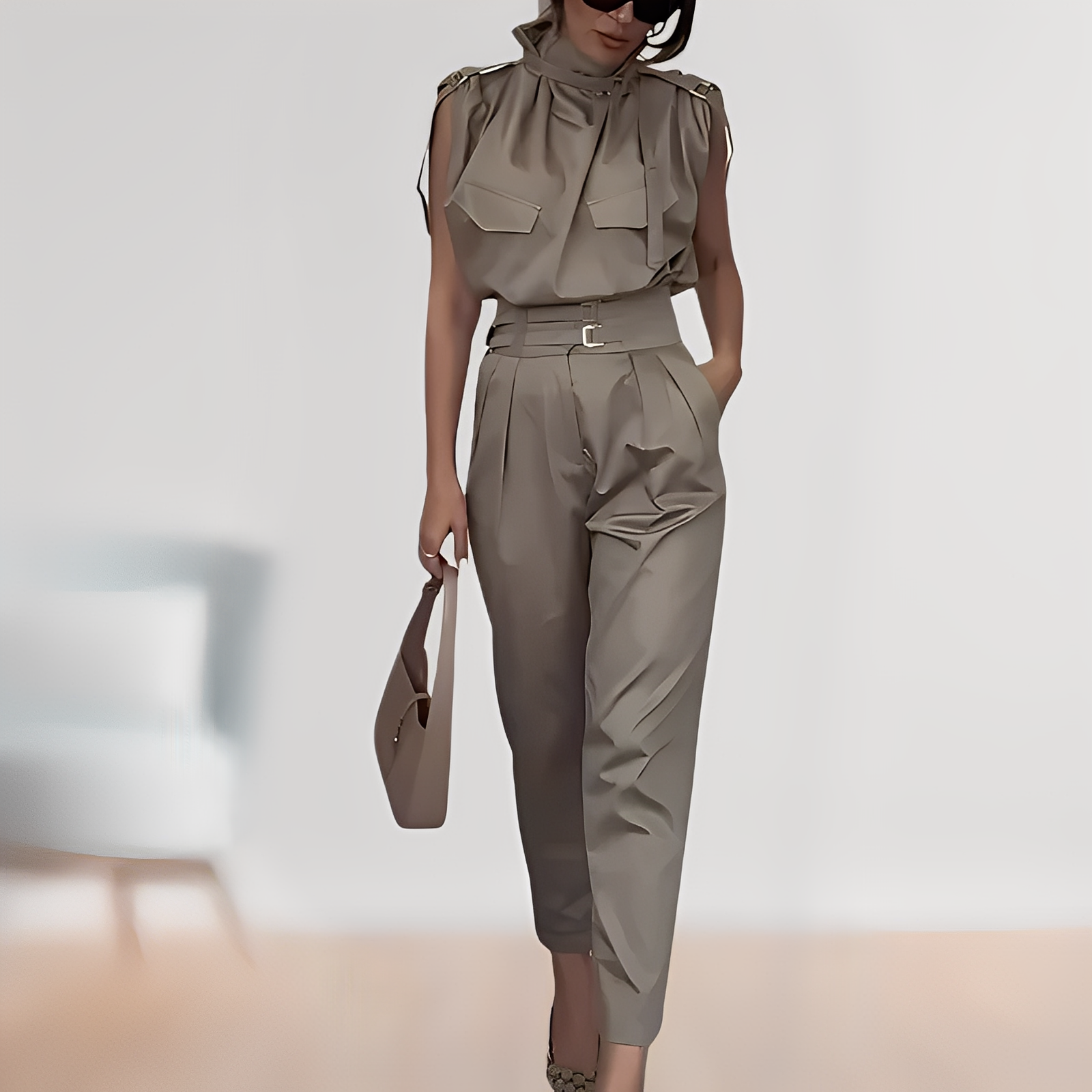 Leona – Elegant Sleeveless Overall