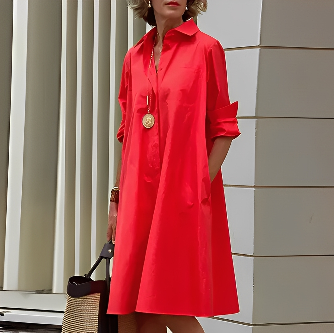 Maeva – Modern Shirt Dress for Women