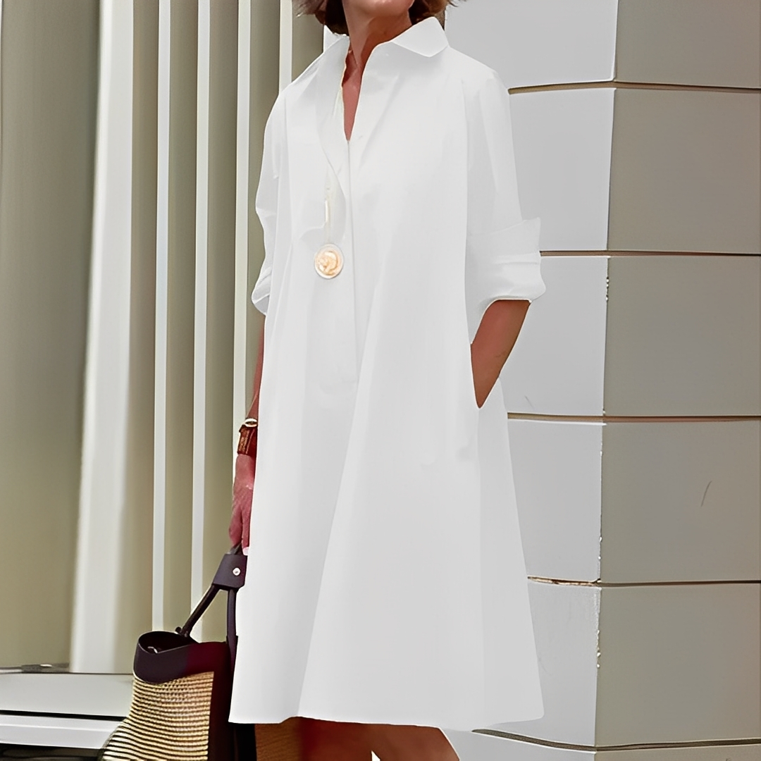 Maeva – Modern Shirt Dress for Women
