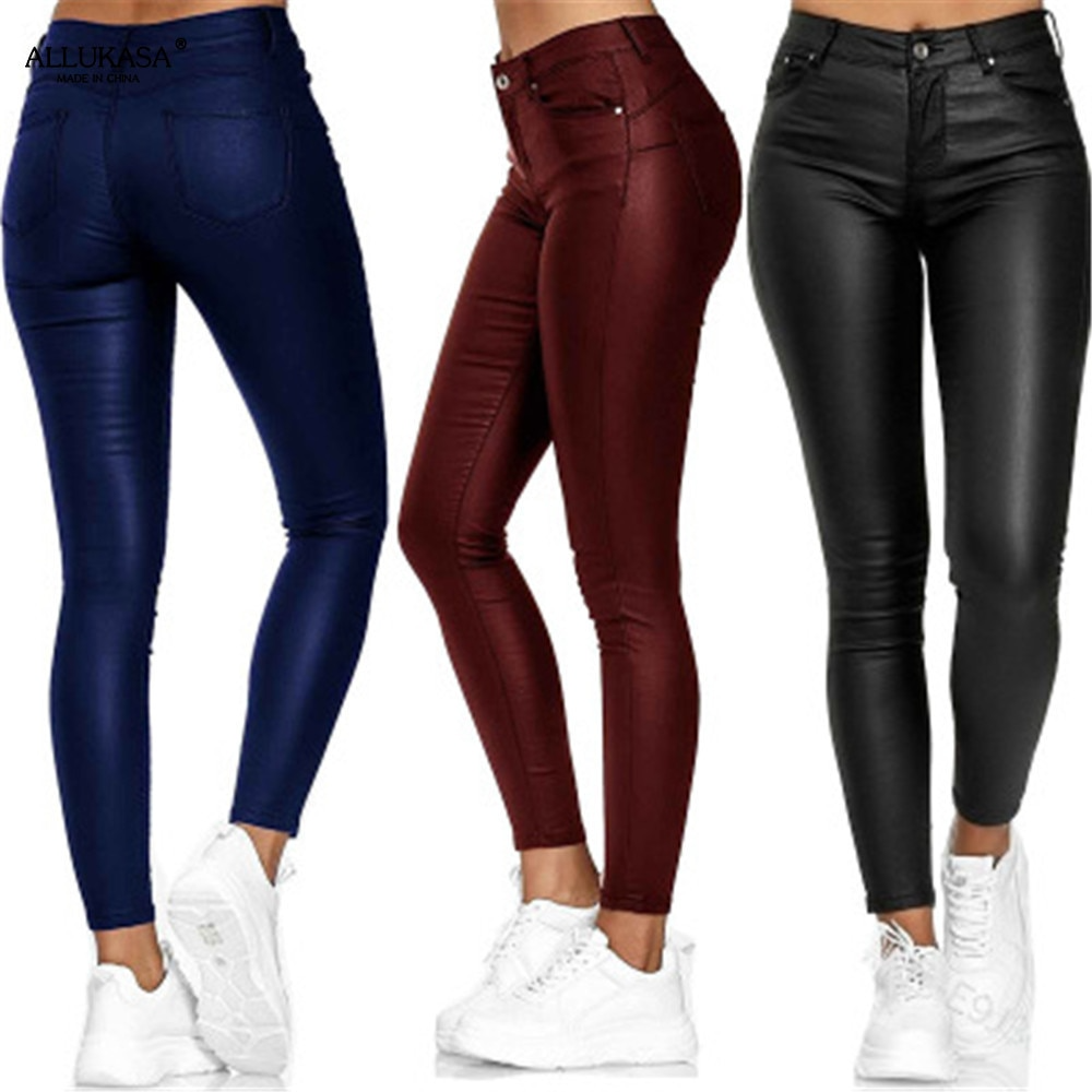 Dina – Stretch Leather Pants