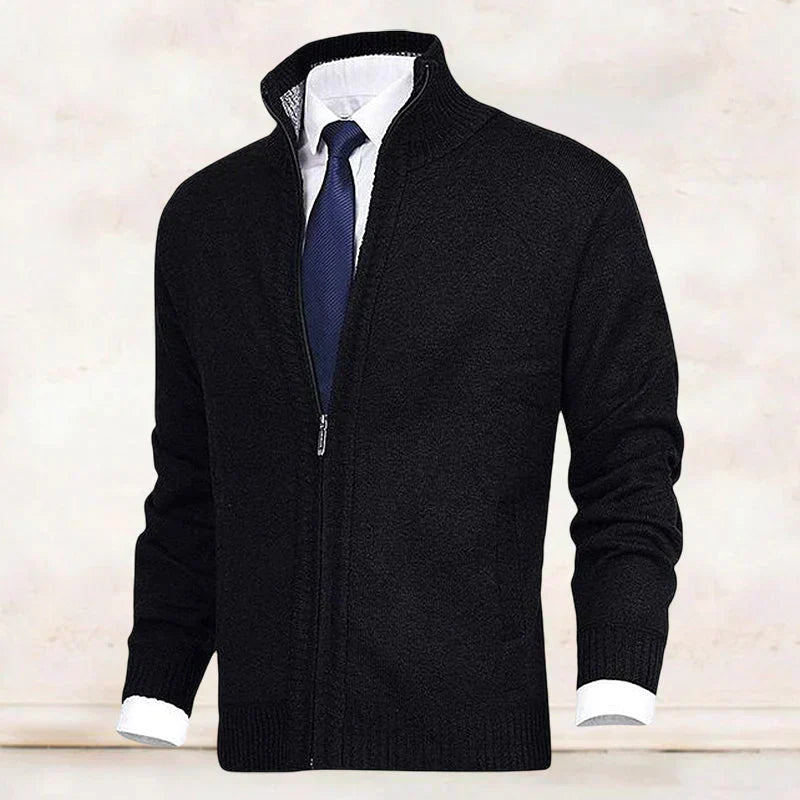 Saber – Cardigan with Stand-Up Collar