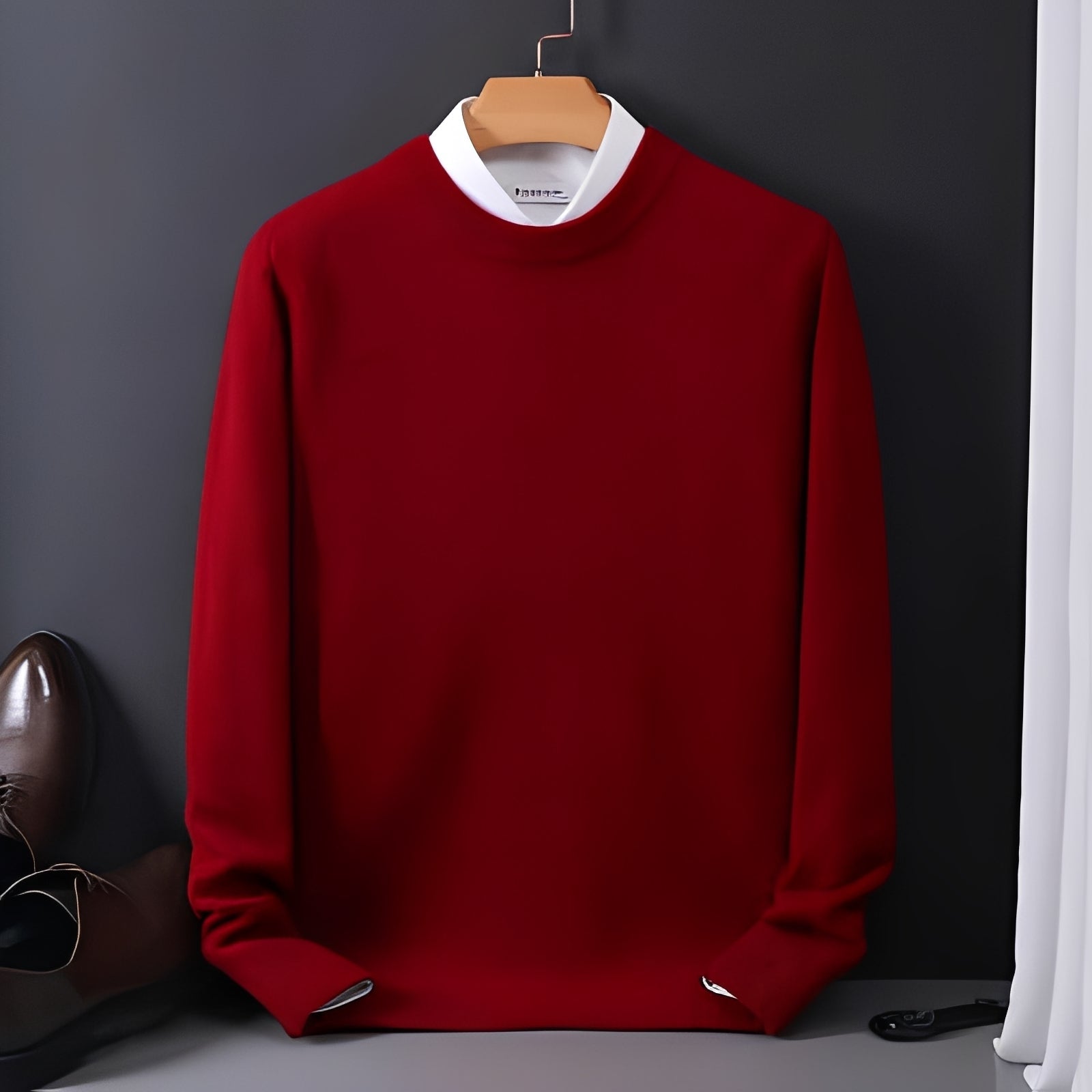 Esmund - Casual, loose-fitting cashmere sweater for men