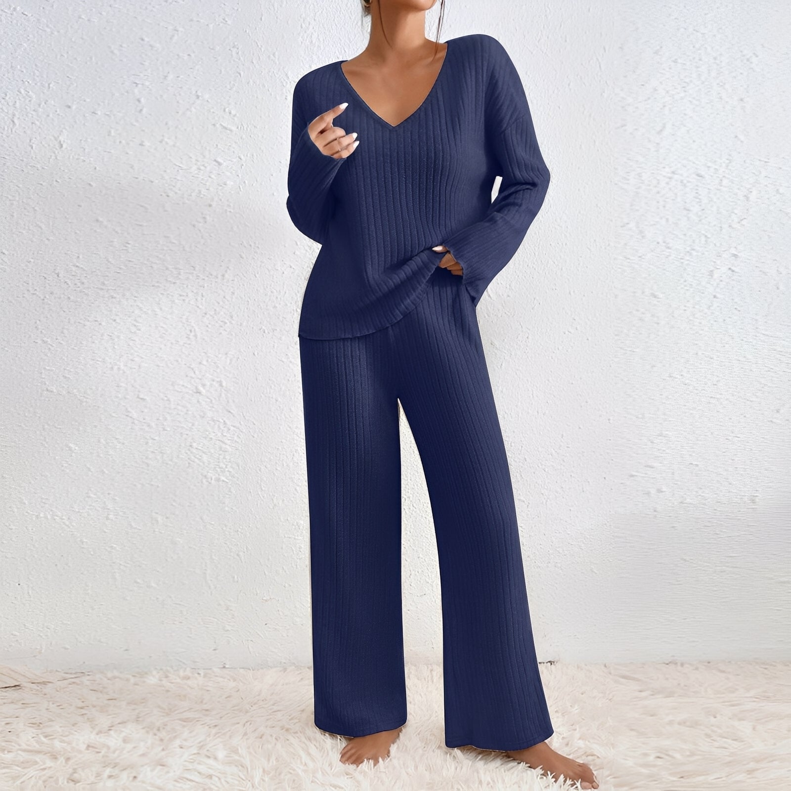 Michele - Casual, knitted two-piece lounge set for women