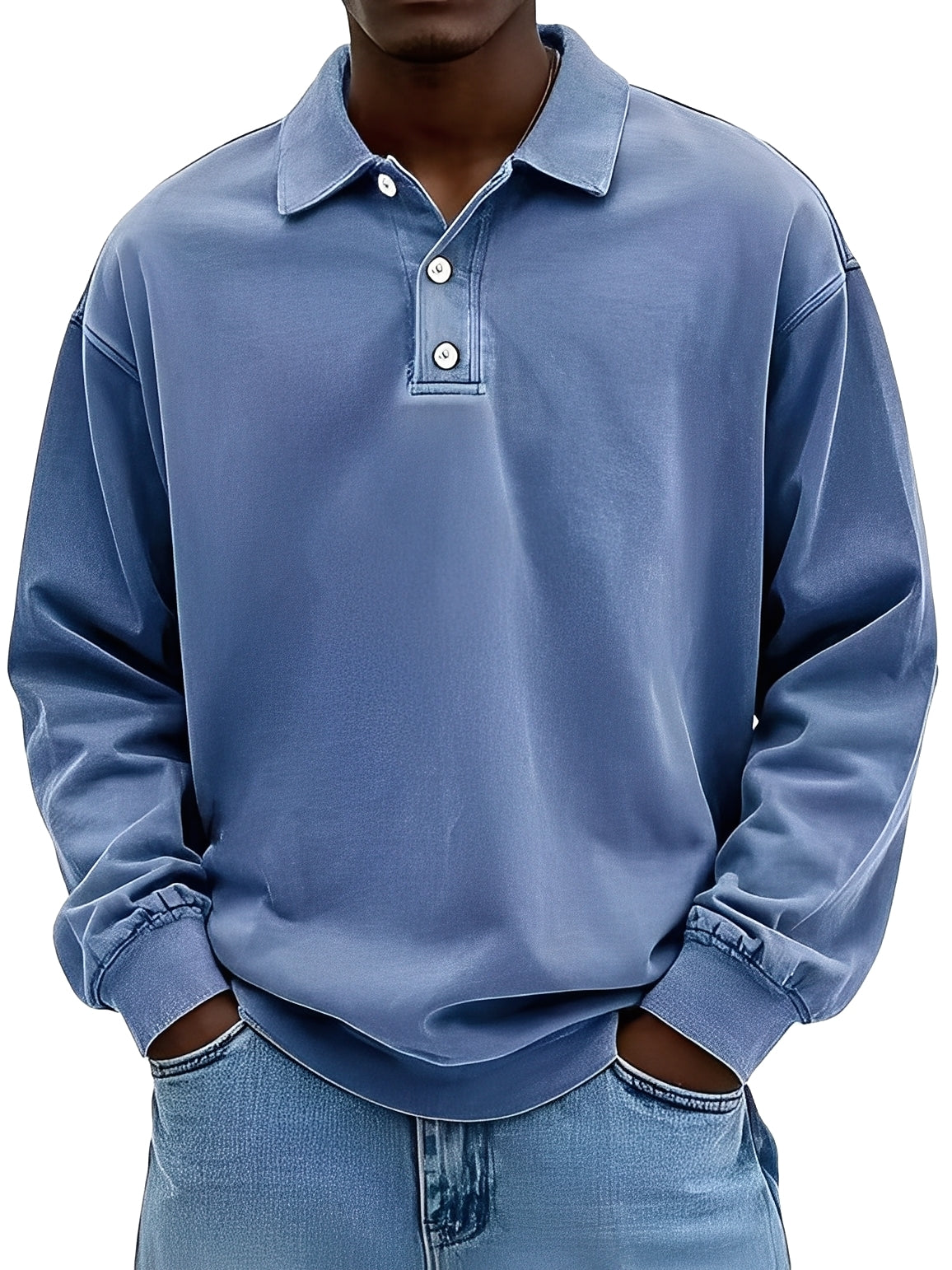 Clayton - Classic Long-Sleeve Polo Shirt for Men