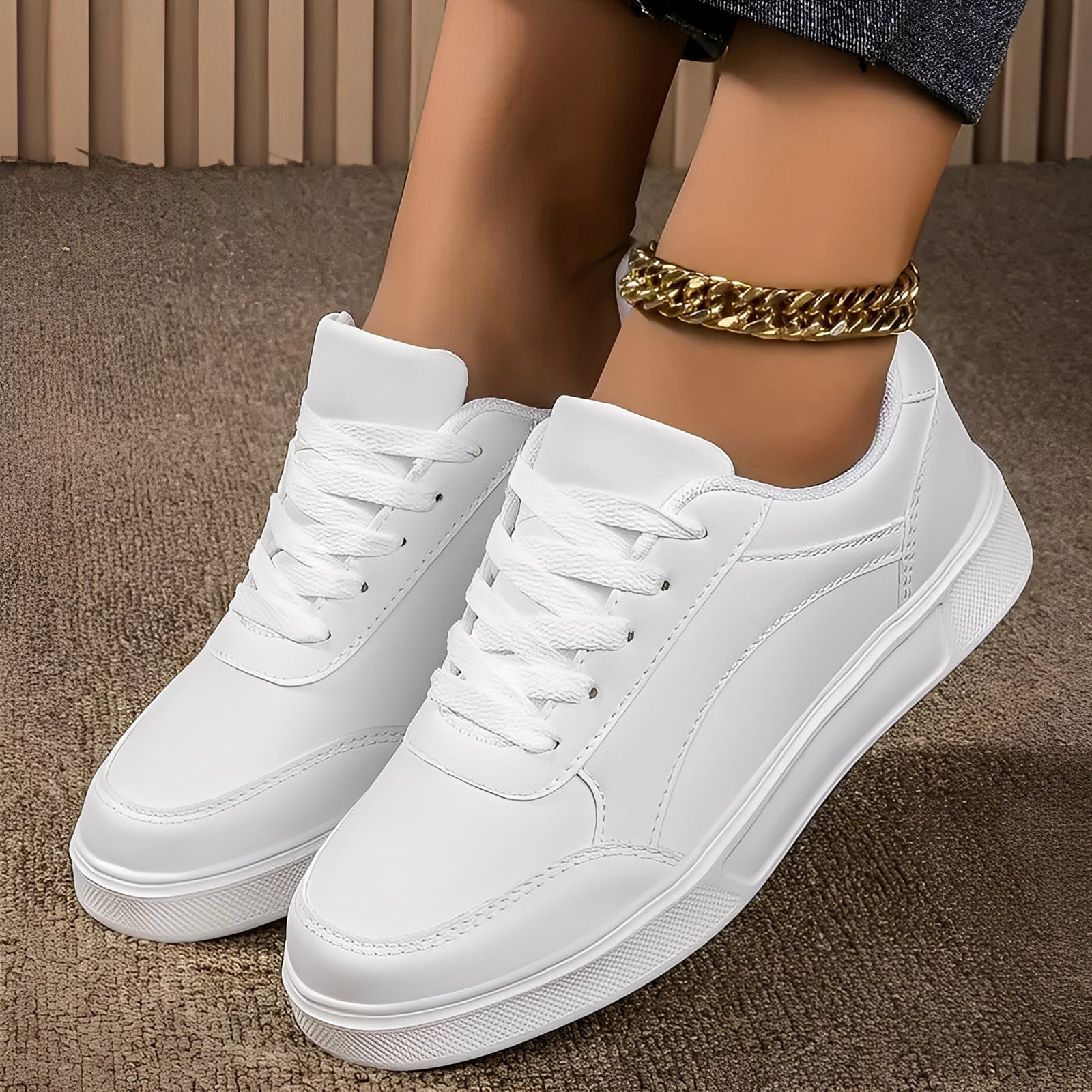 Rexanne - Stylish Sneakers Made of PU Leather for Women