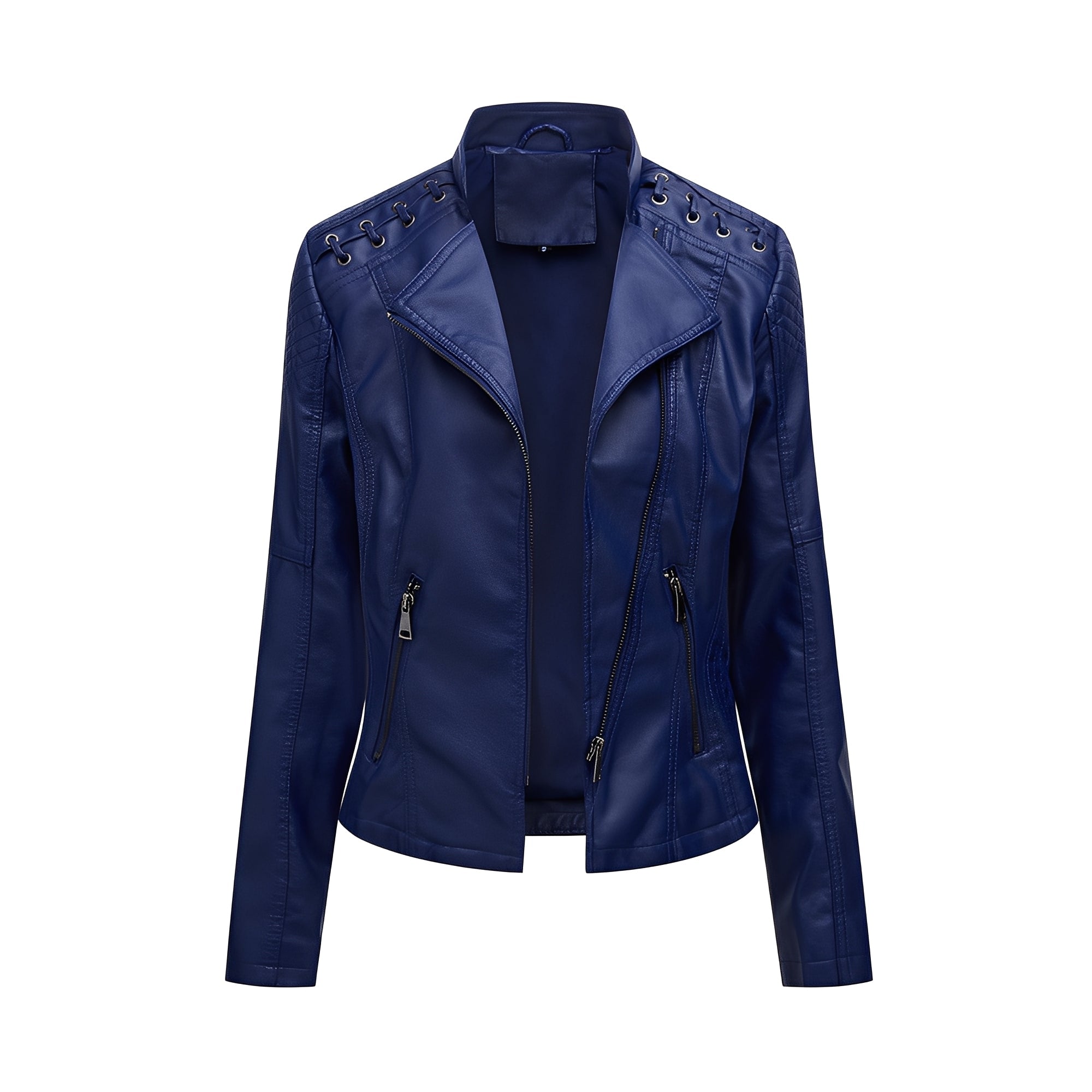 Narelle - Trendy, Sleek Short Leather Jacket for Women