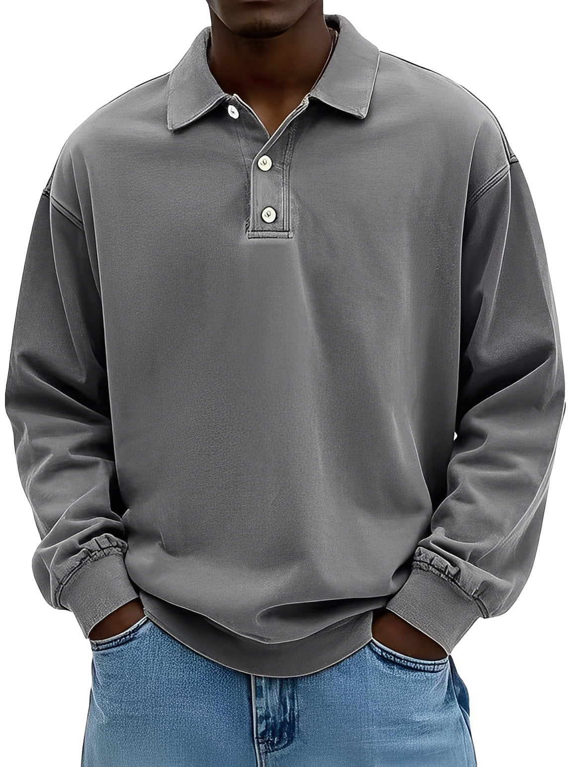 Clayton - Classic Long-Sleeve Polo Shirt for Men