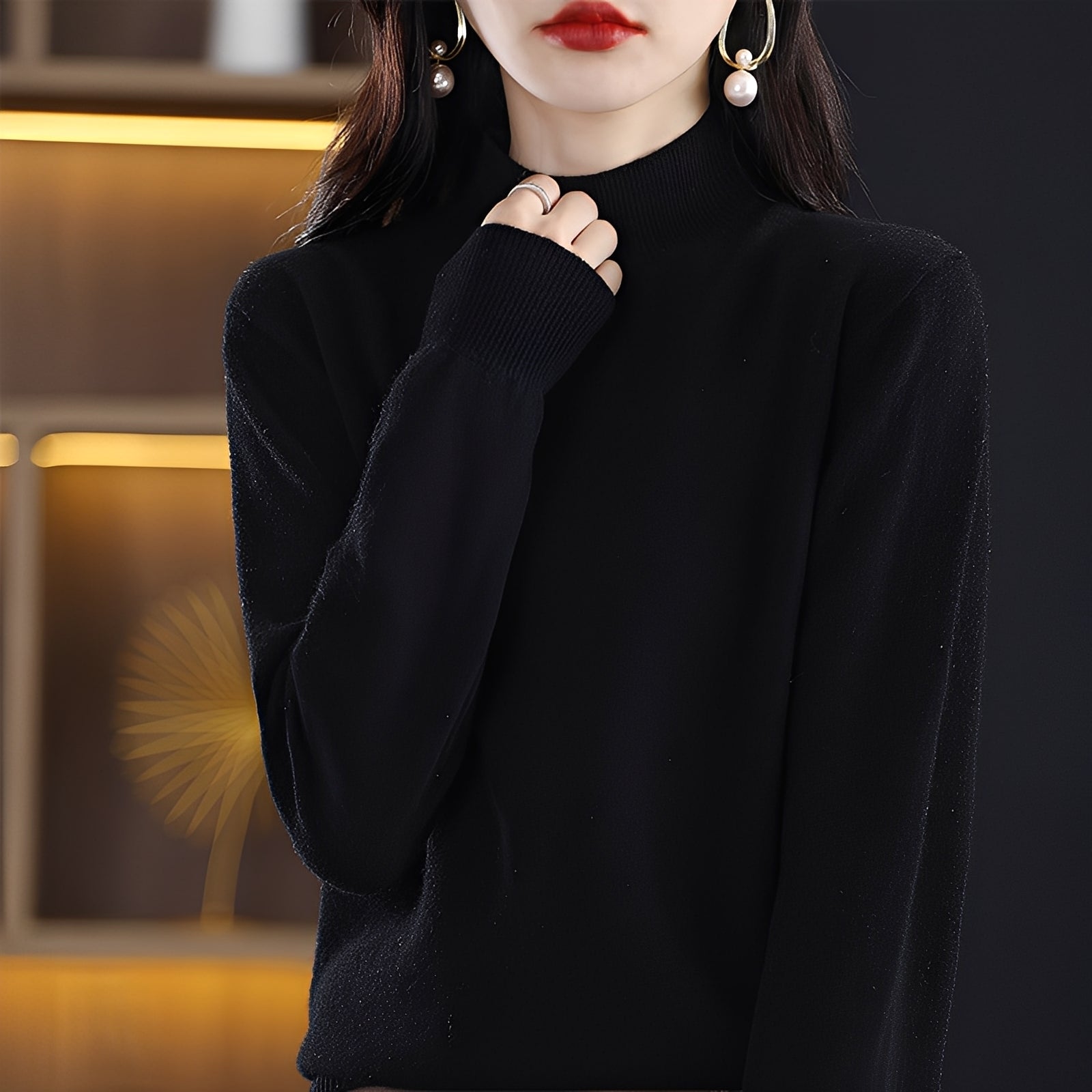 Natille - Women's Relaxed Cashmere Wool Sweater