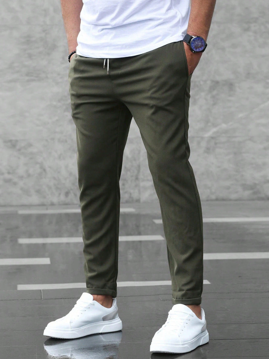 Allan - Men's Casual Slim Stretch Pants with Drawstring