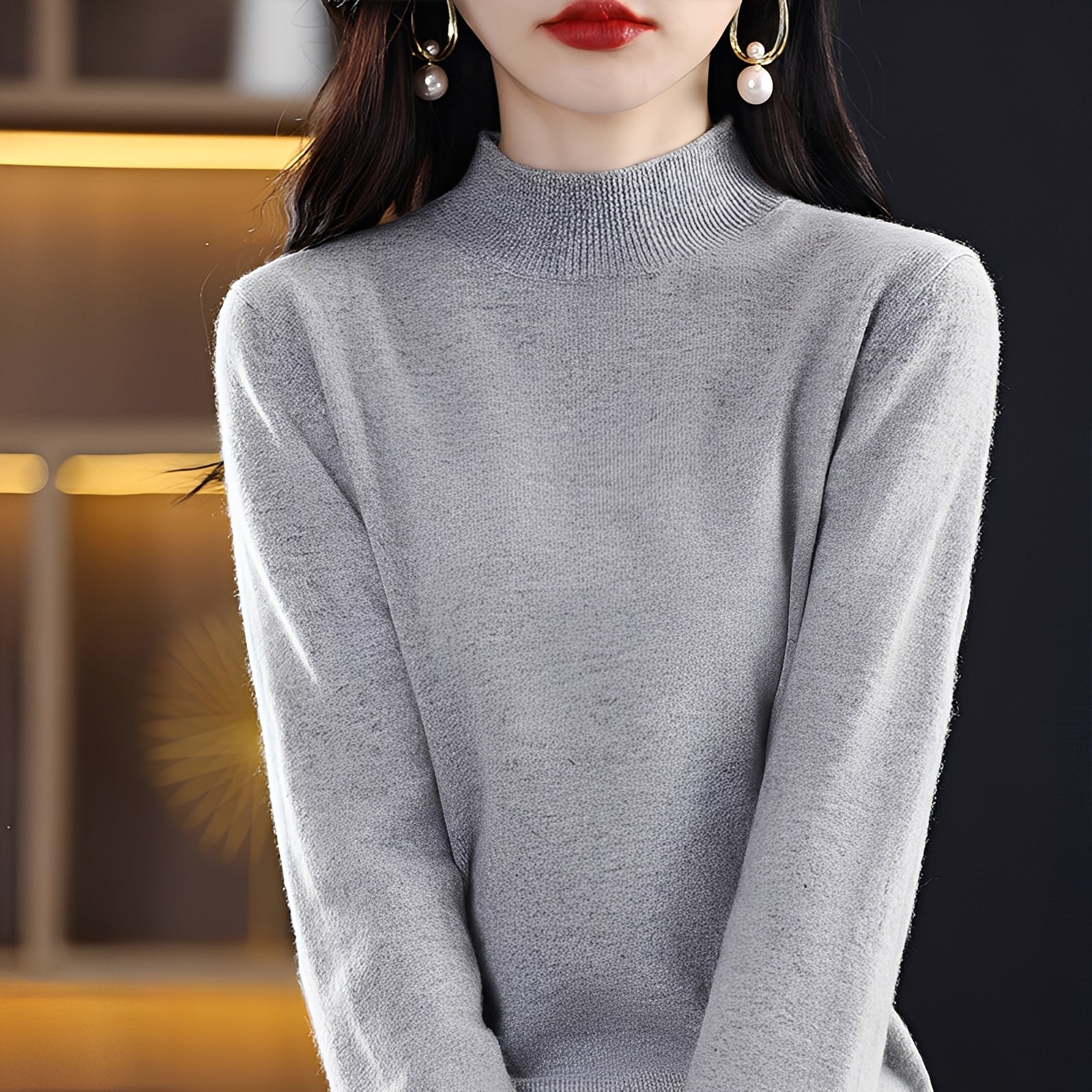 Natille - Women's Relaxed Cashmere Wool Sweater