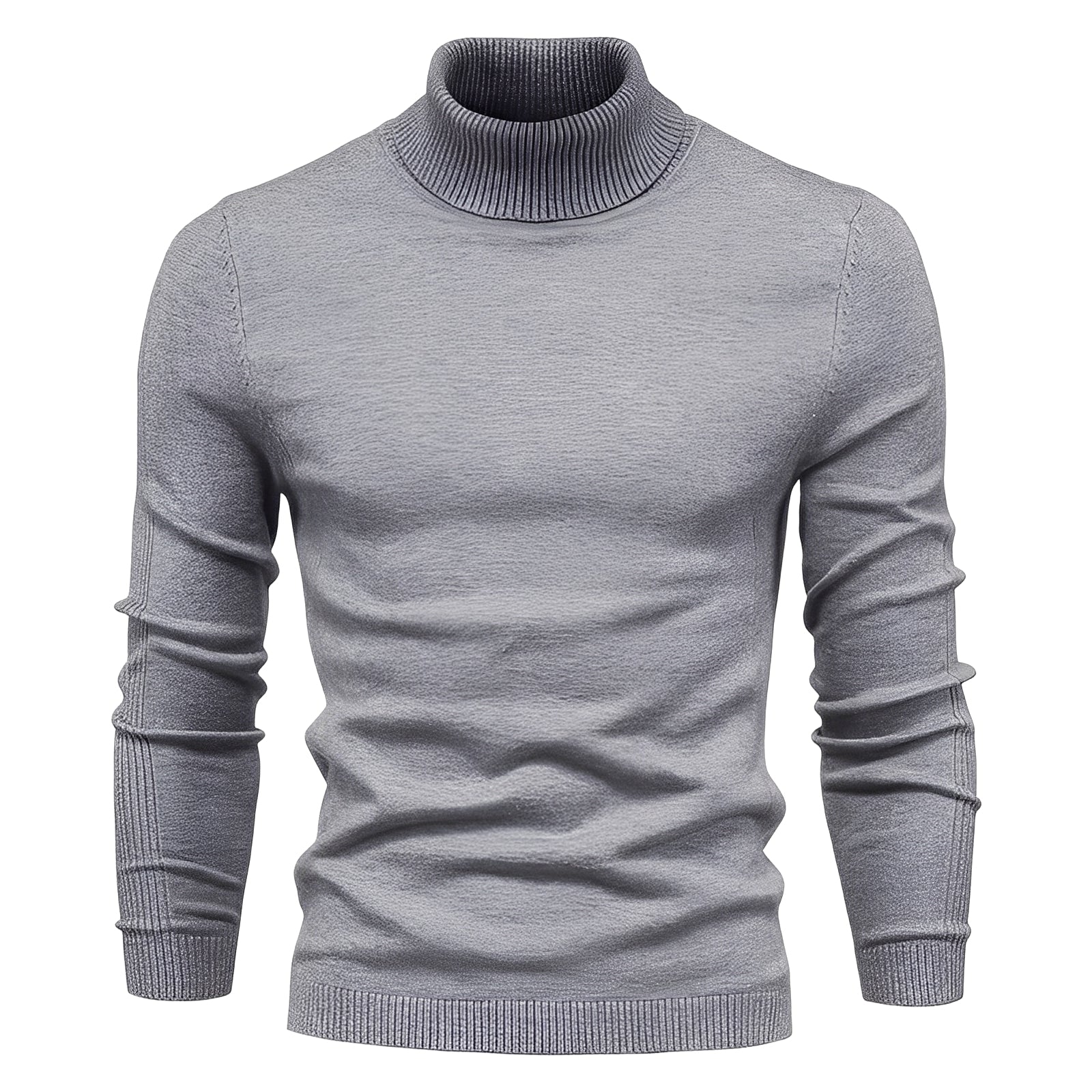 Evans - Simple, slim fit turtleneck sweater for men