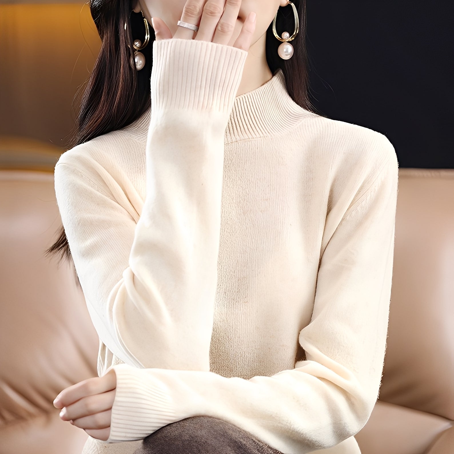 Natille - Women's Relaxed Cashmere Wool Sweater