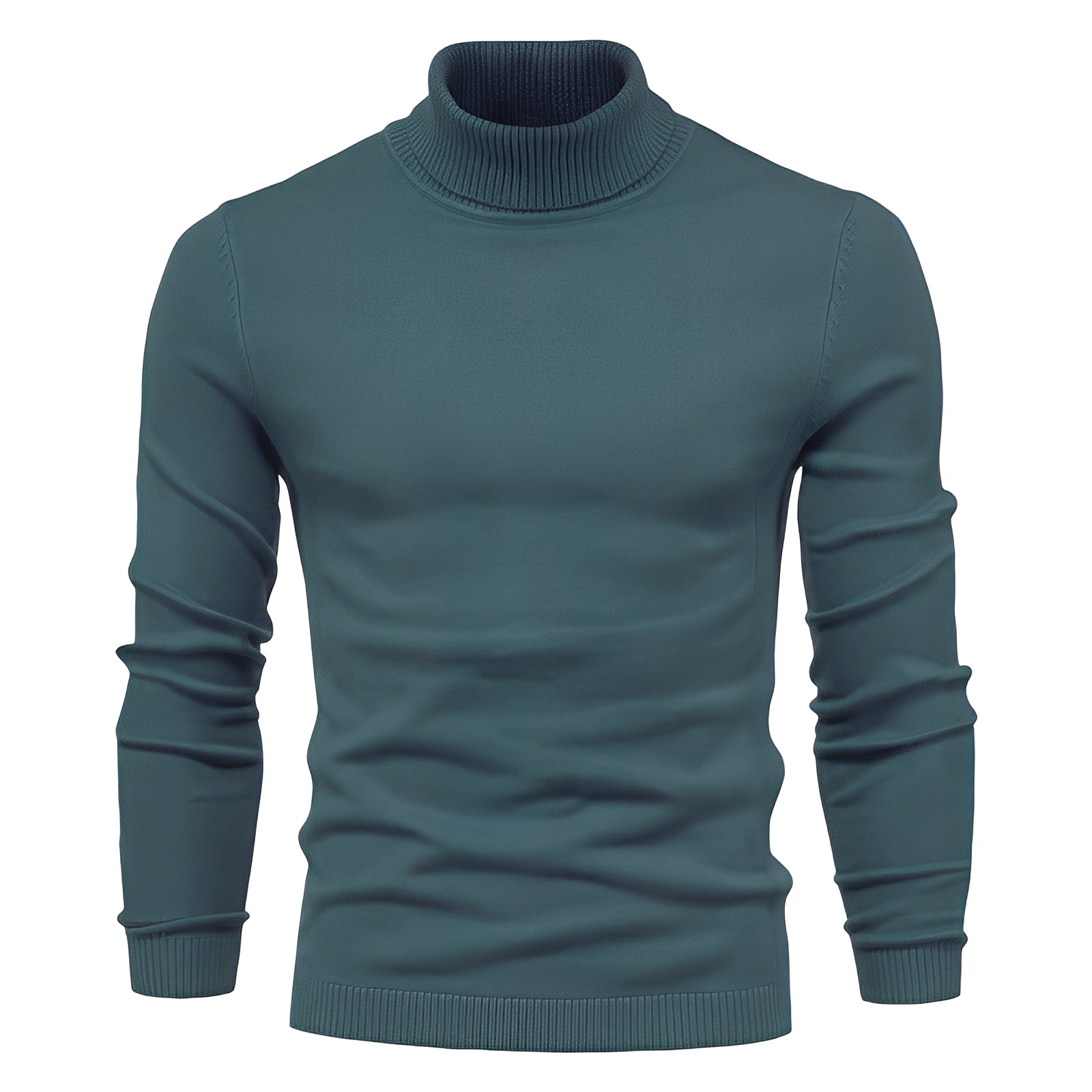 Evans - Simple, slim fit turtleneck sweater for men