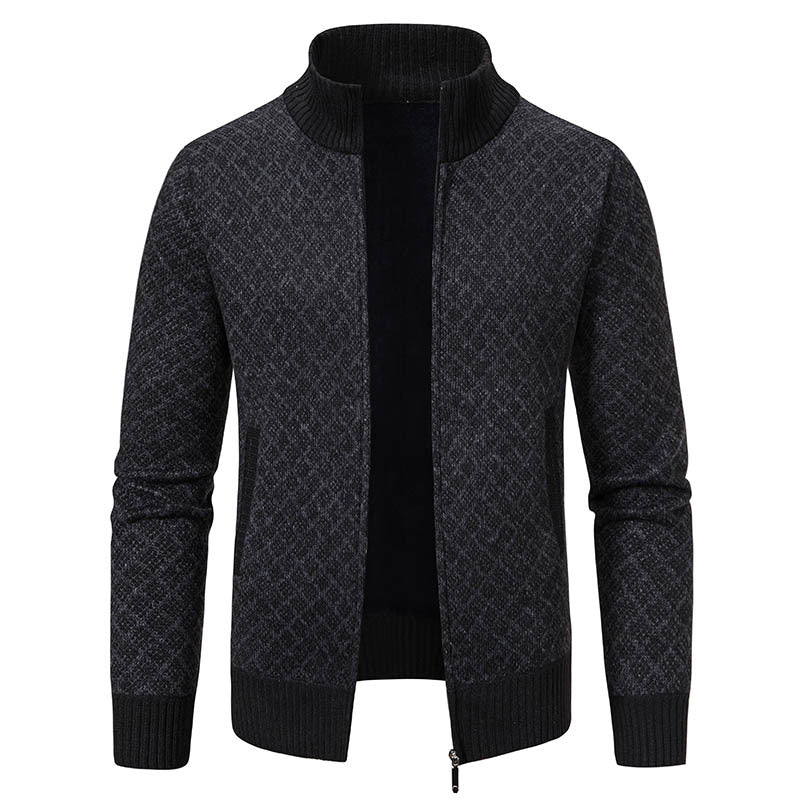 Gerald - Trendy Checkered Men's Jacket with Zipper