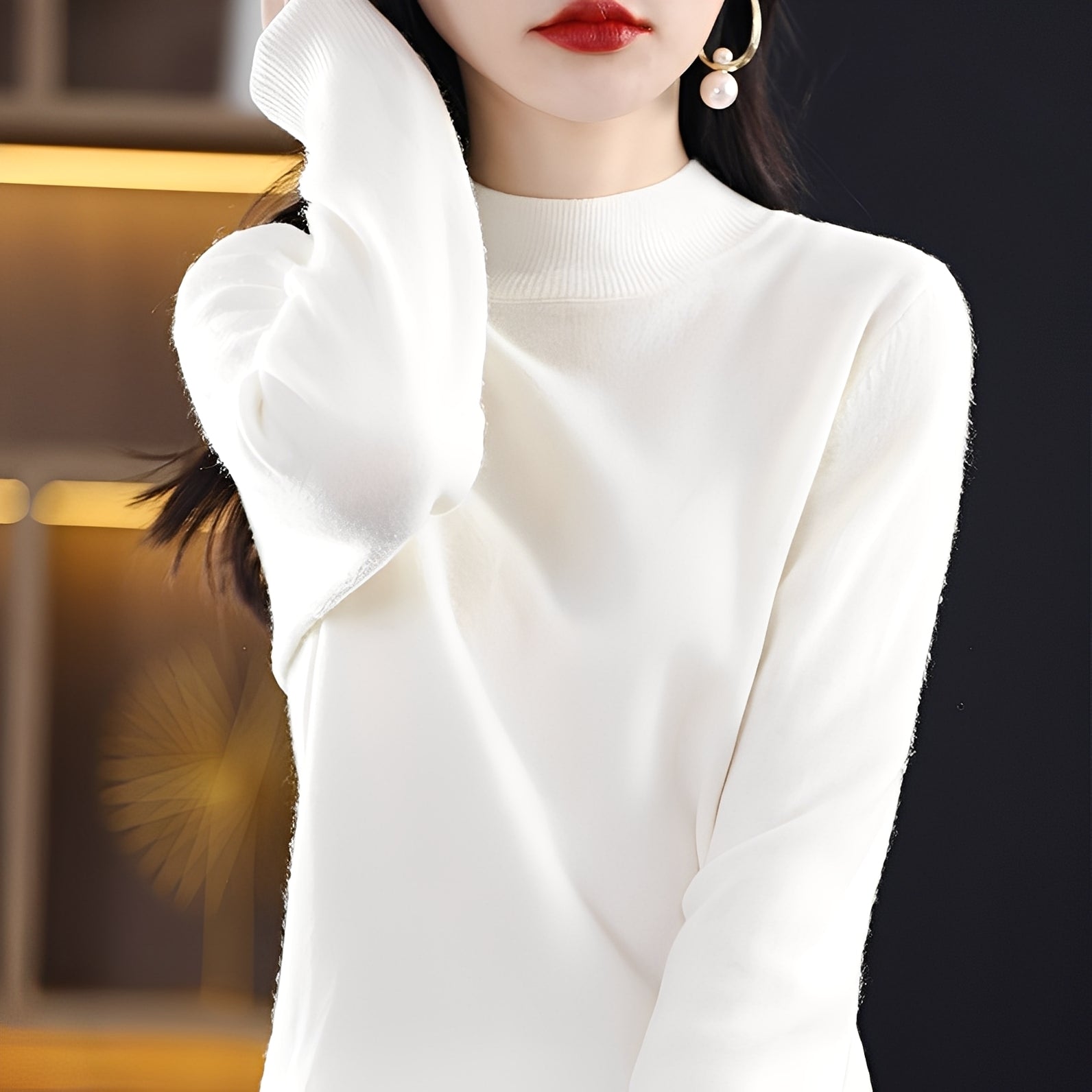 Natille - Women's Relaxed Cashmere Wool Sweater