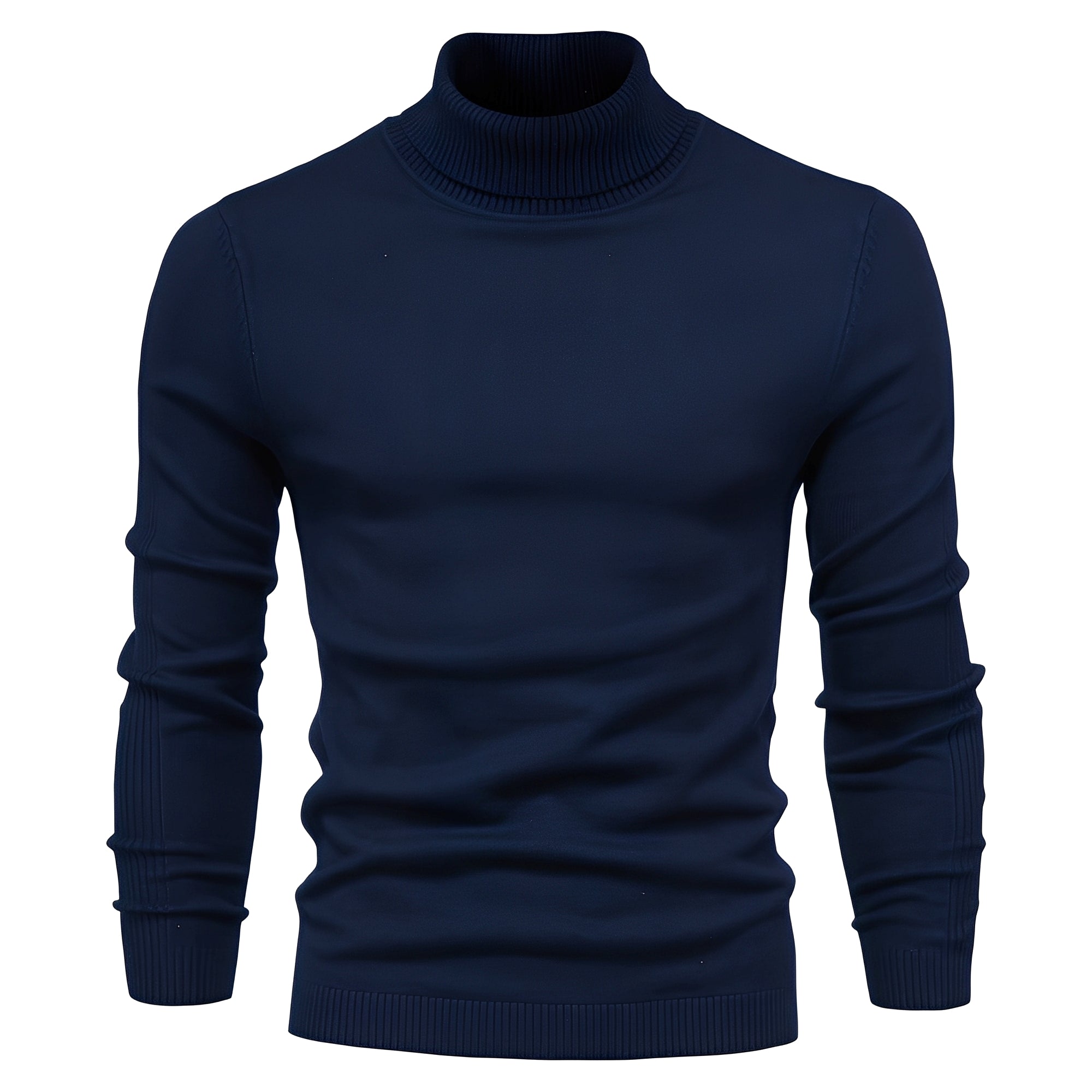 Evans - Simple, slim fit turtleneck sweater for men