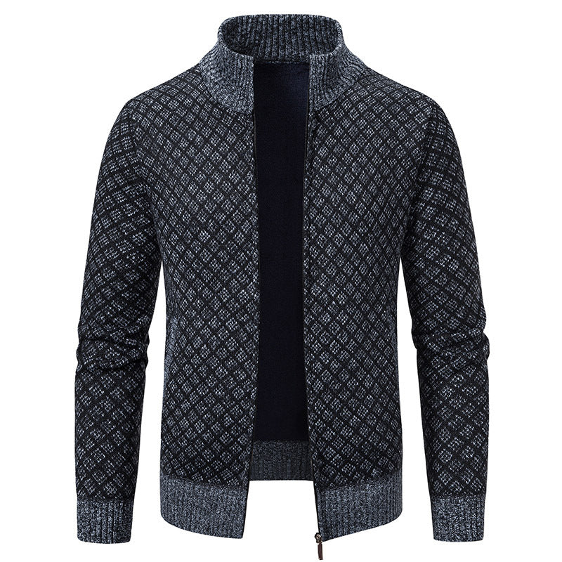 Gerald - Trendy Checkered Men's Jacket with Zipper