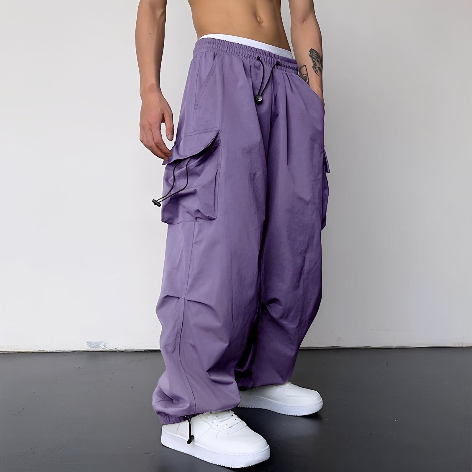Kaleb - Stylish Baggy Cargo Pants for Men
