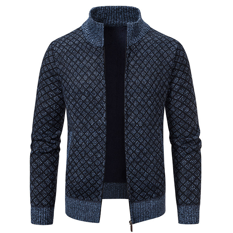 Gerald - Trendy Checkered Men's Jacket with Zipper