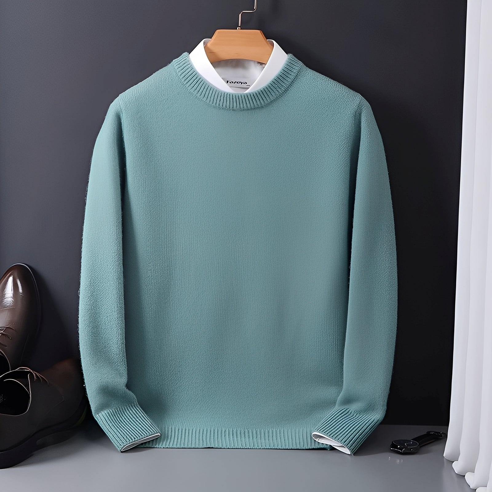 Esmund - Casual, loose-fitting cashmere sweater for men