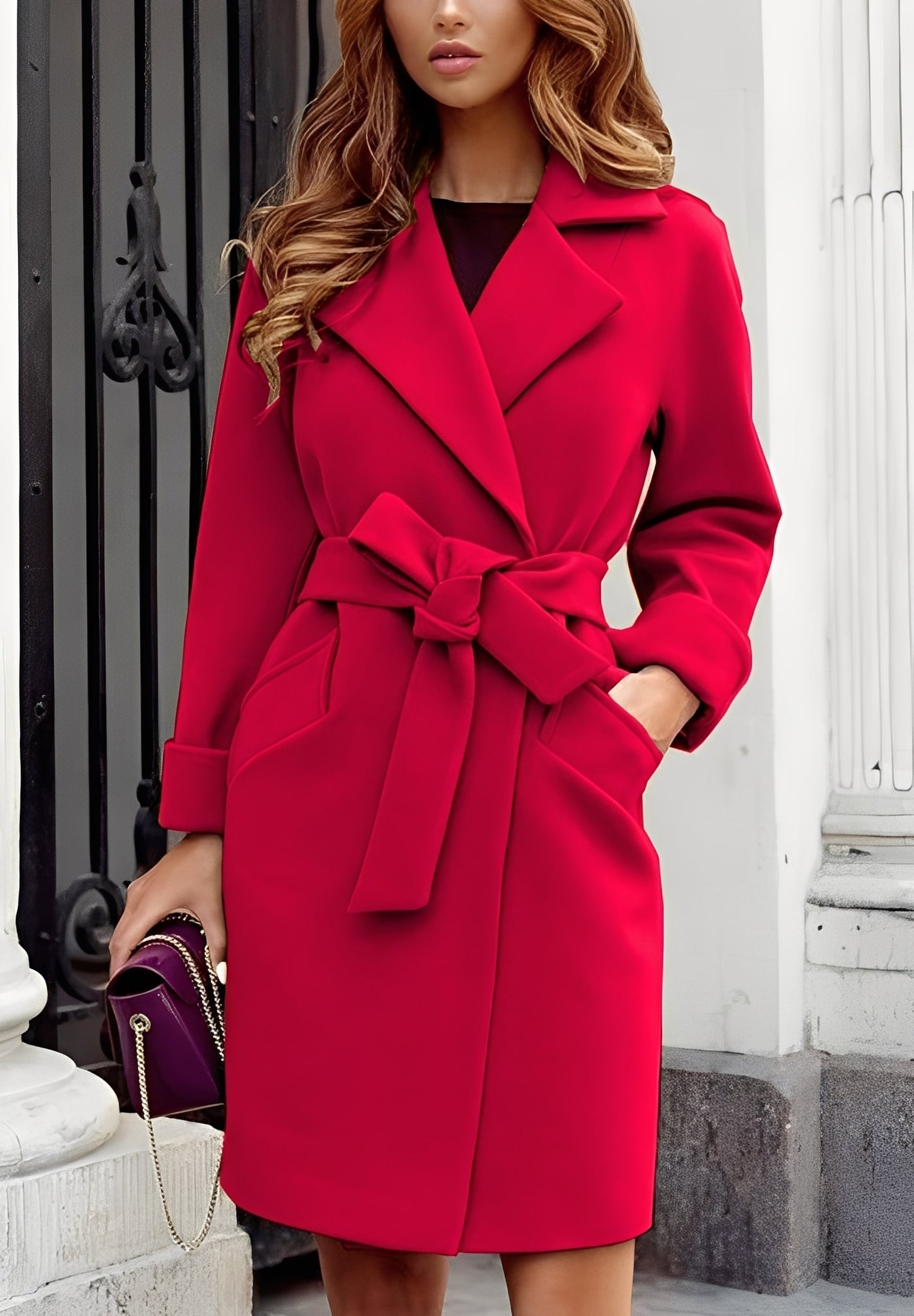 Valary - Women's stylish and elegant wool cashmere coat