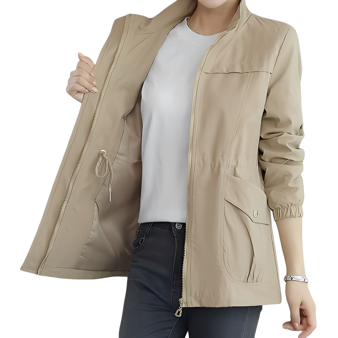 Gwenda - Trendy Jacket with Adjustable Waist for Women