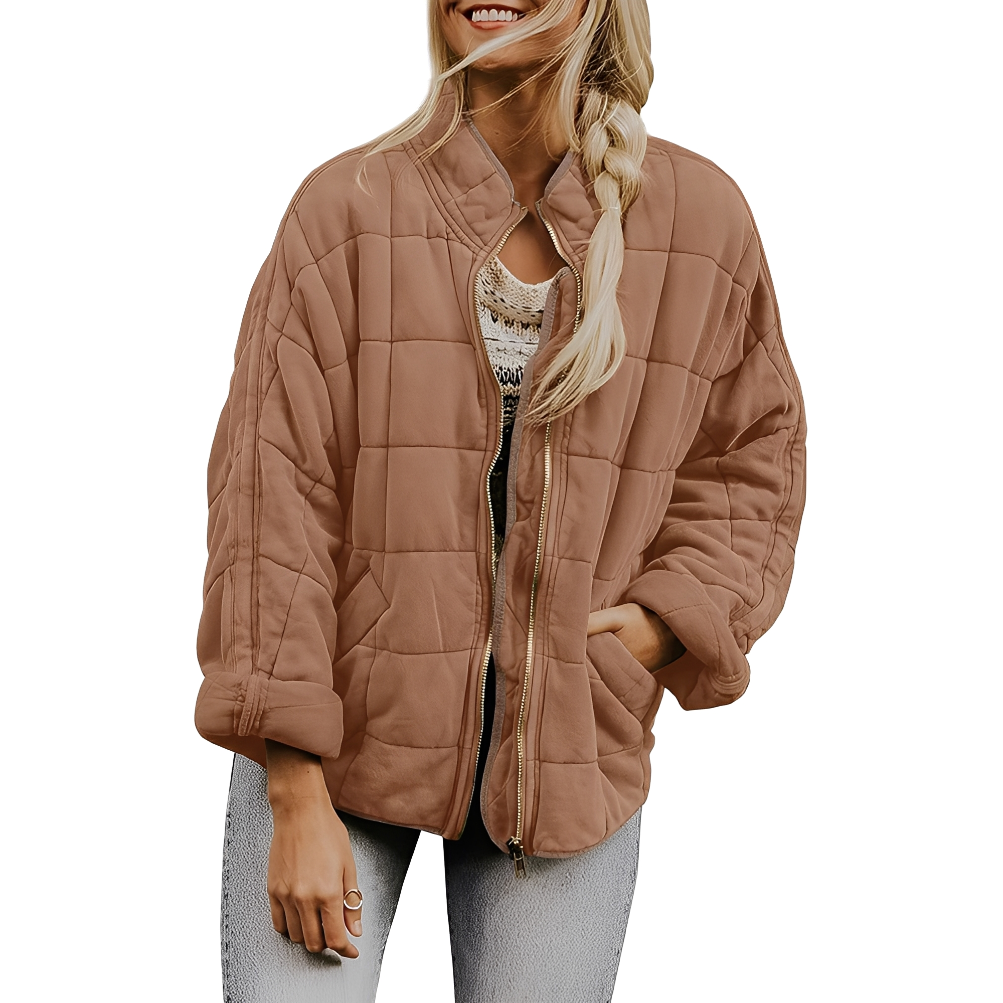 Luana - Casual Quilted Jacket with Pockets for Women