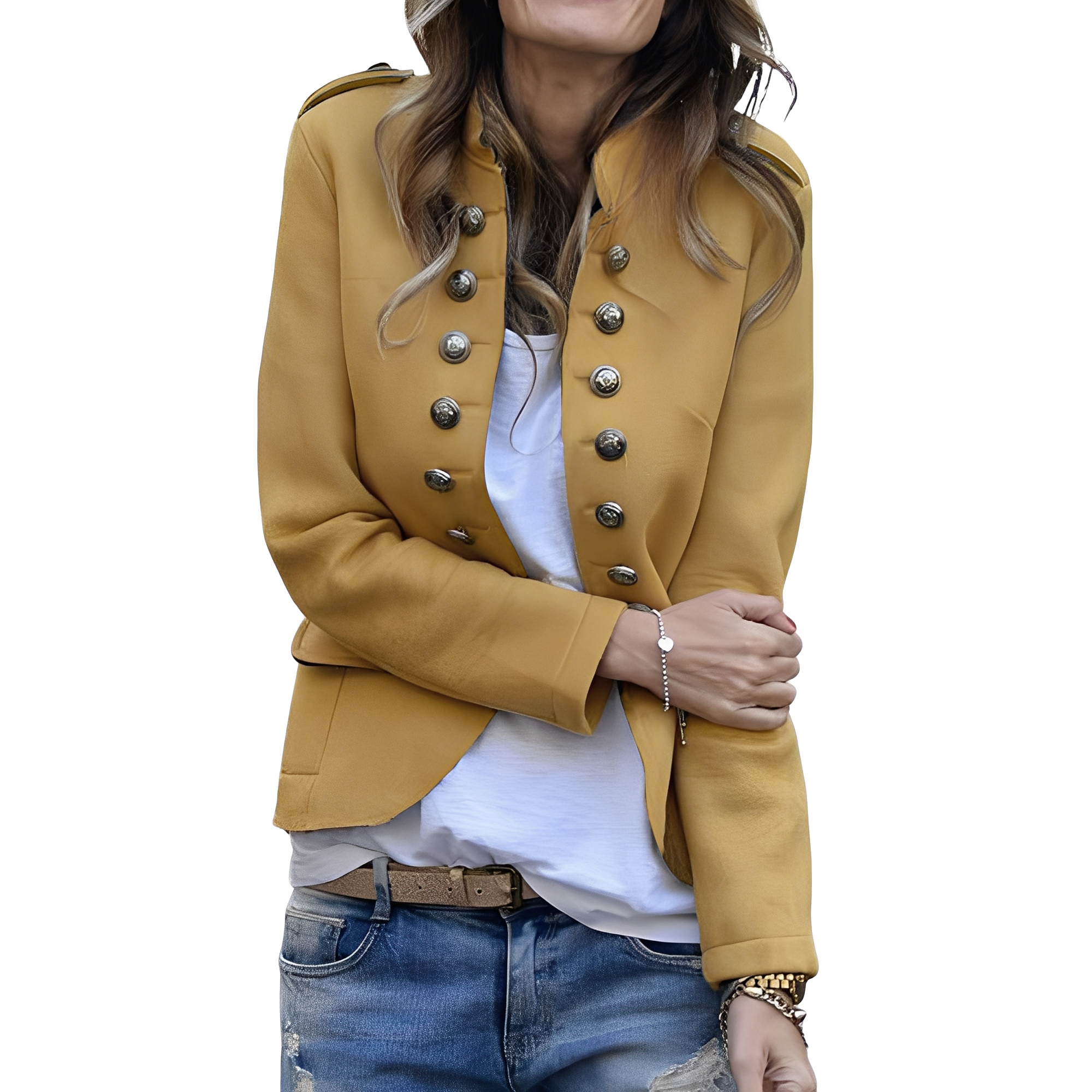 Rhoda - Stylish Blazer with Stand-up Collar for Women