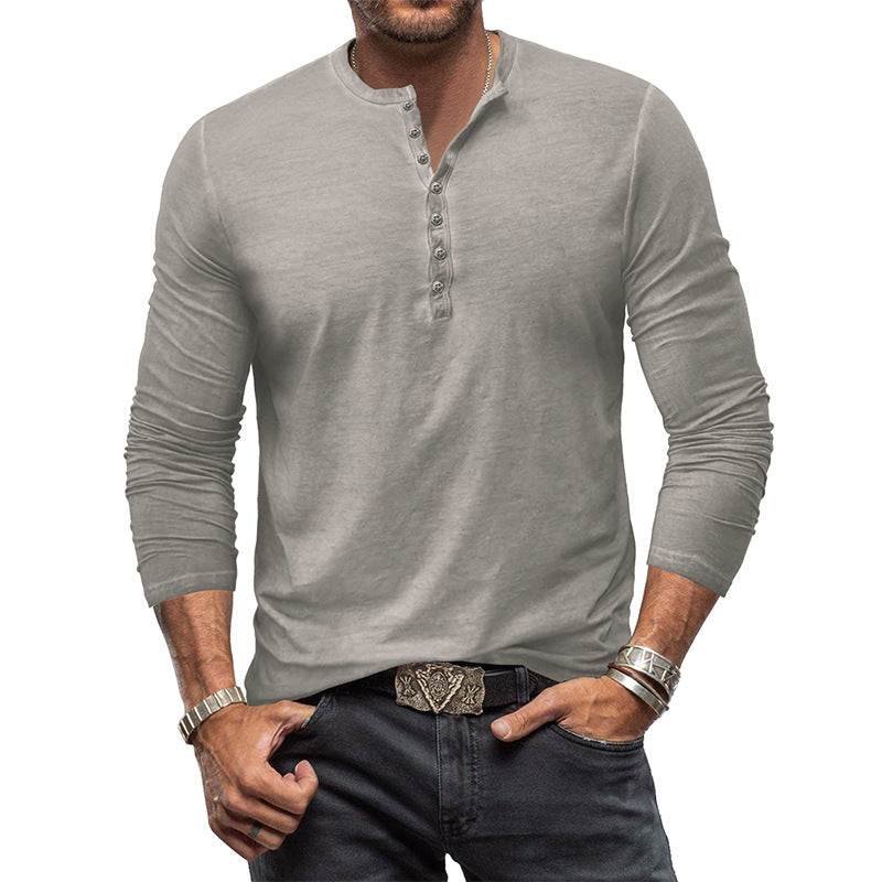 Clifford - Classic Washed Shirt with Buttons for Men