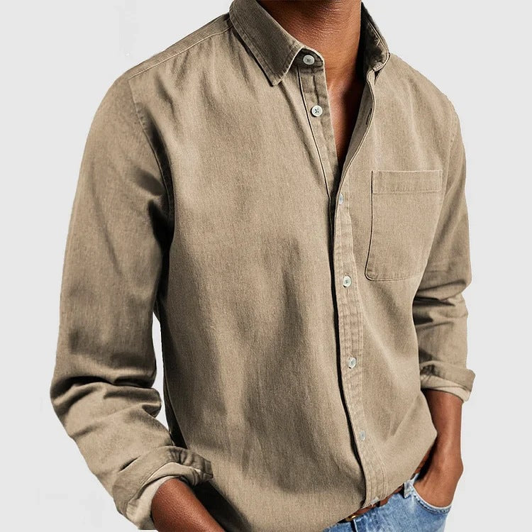 Maxime - Casual Denim Shirt Soft Blend
