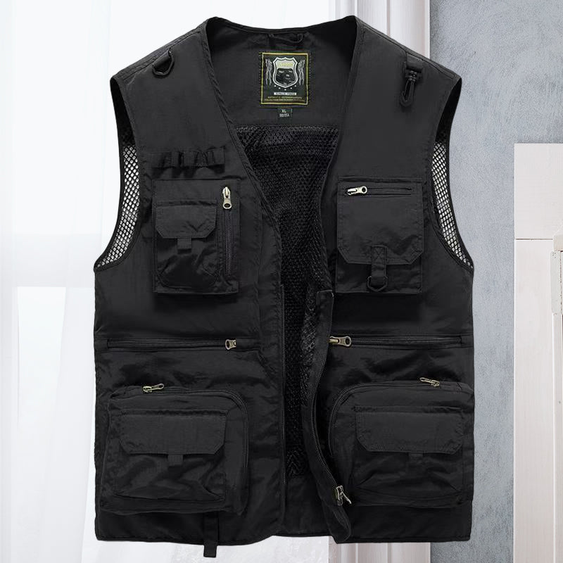 Alessandra – Net Gilet Cargo with Pockets