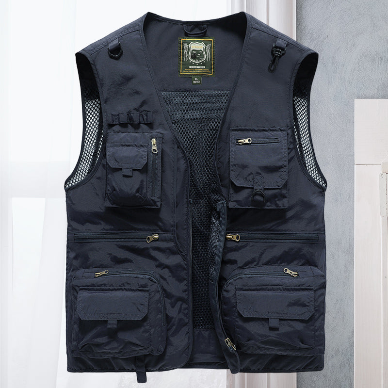 Alessandra – Net Gilet Cargo with Pockets