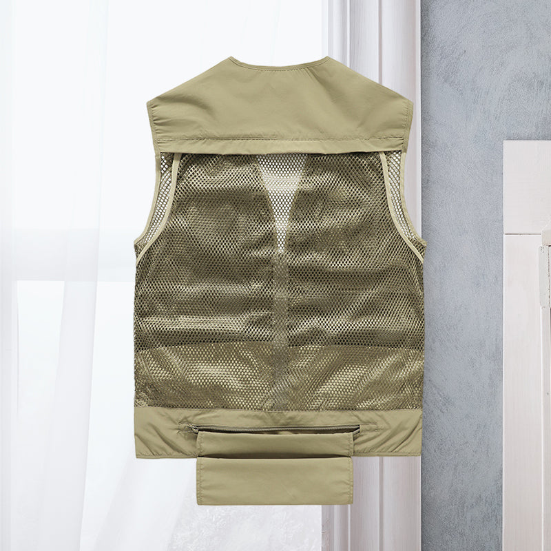 Alessandra – Net Gilet Cargo with Pockets