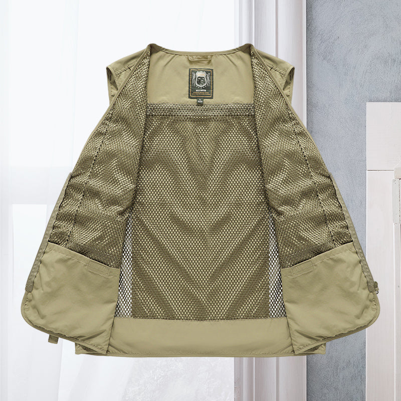 Alessandra – Net Gilet Cargo with Pockets