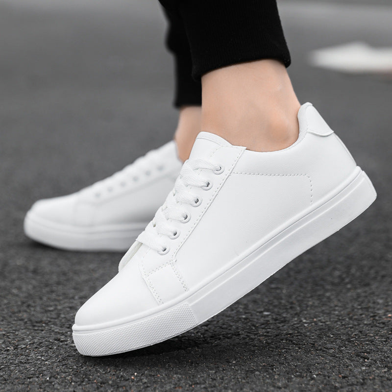 Nicholas - Men's Casual, Plain Leather Sneakers