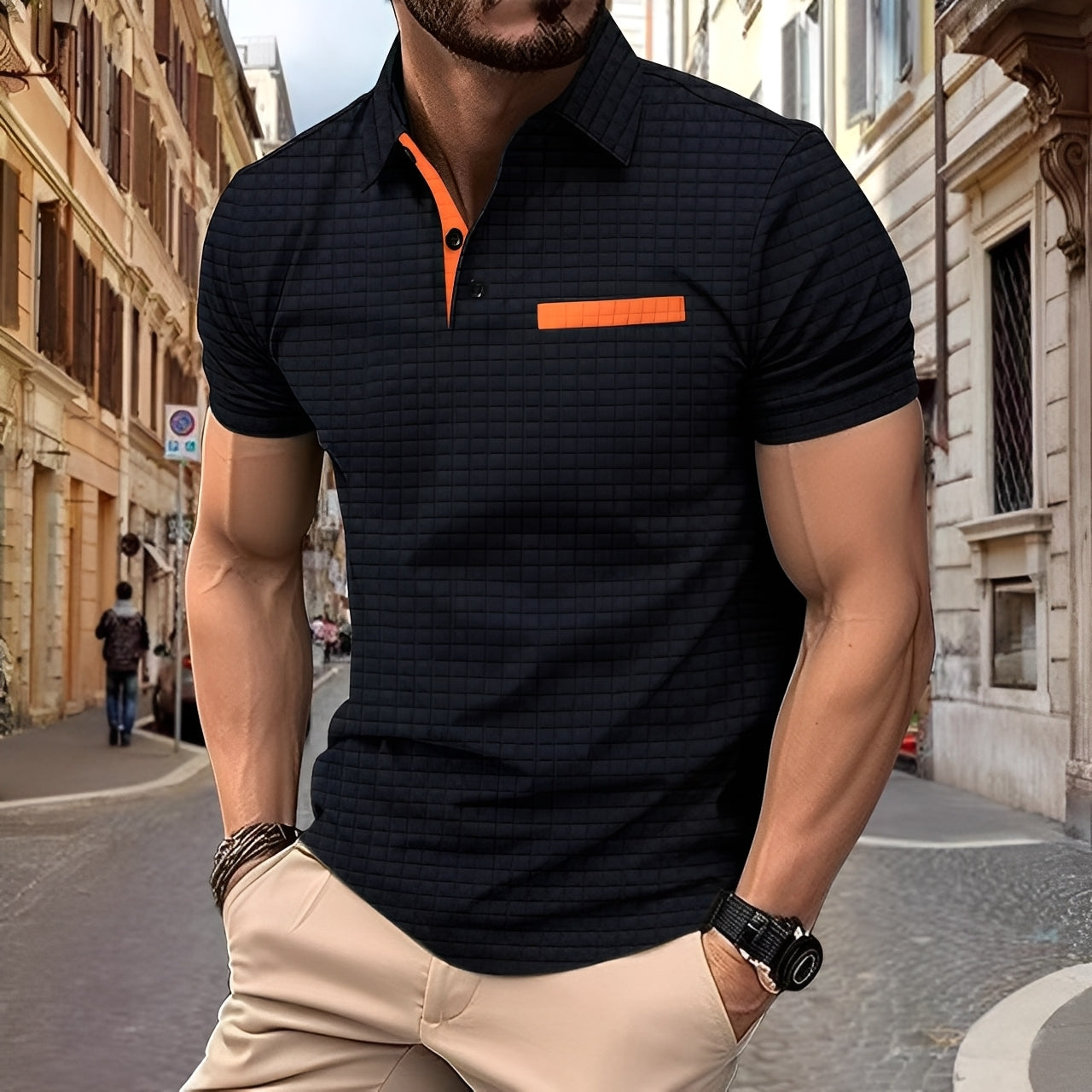 Benson - Trendy Slim-Fit Polo Shirt for Men