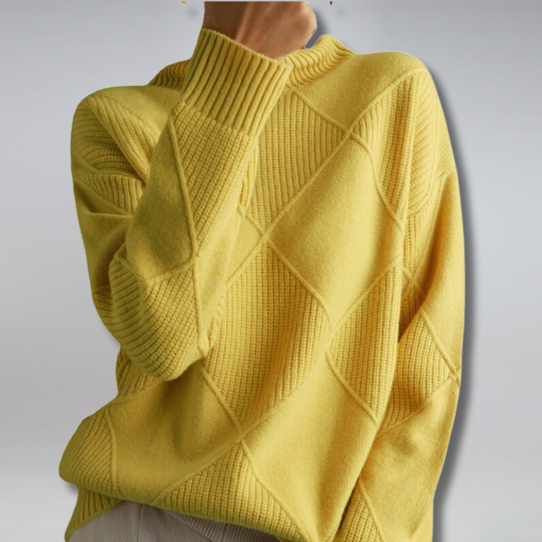 Camille – Women's Cashmere Turtleneck Sweater