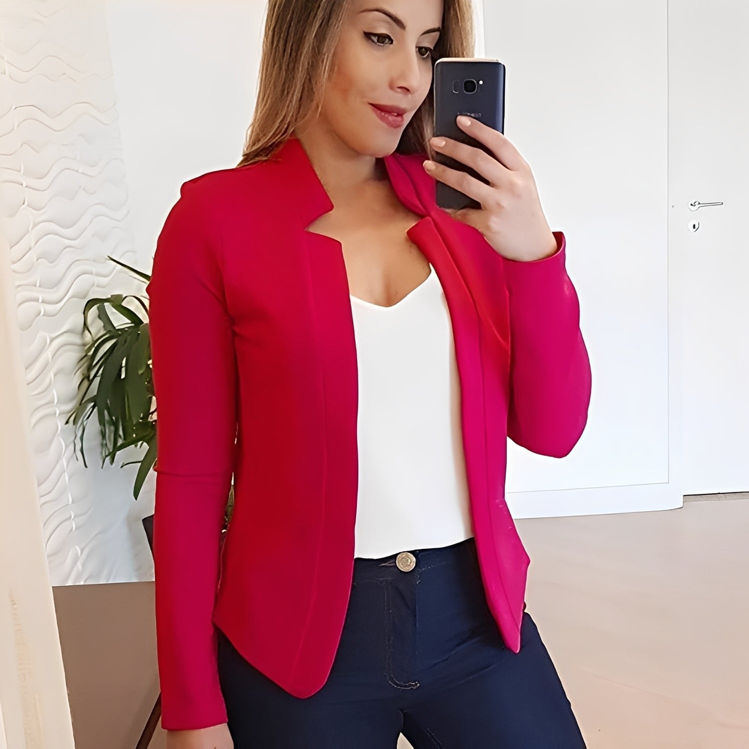 Marsha - Elegant Blazer with Notch Collar for Women