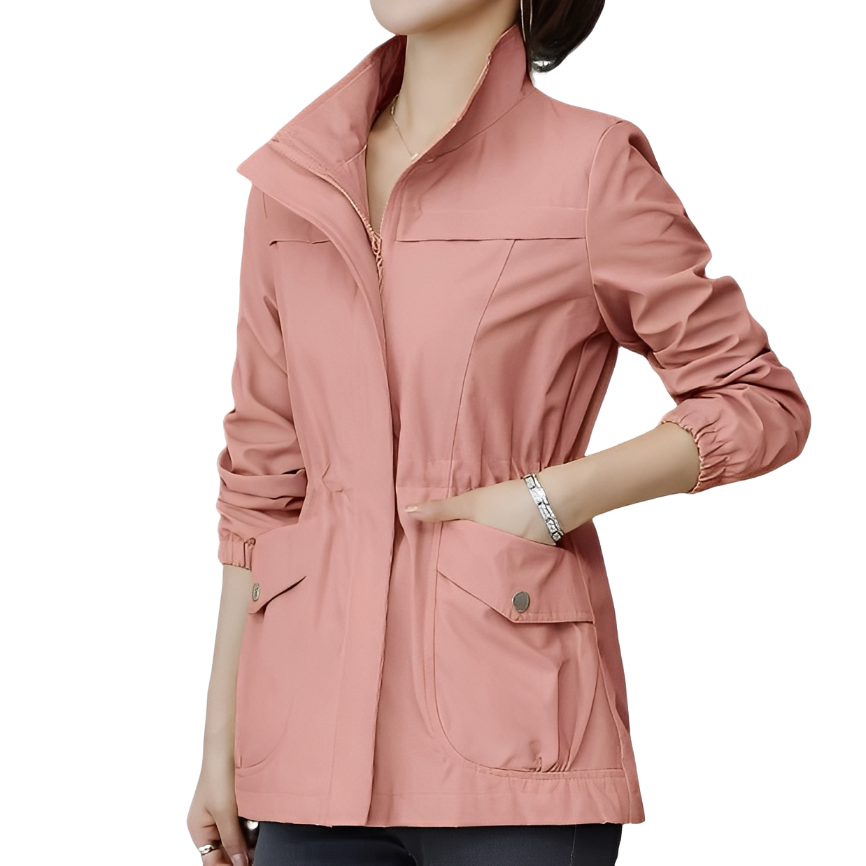 Gwenda - Trendy Jacket with Adjustable Waist for Women