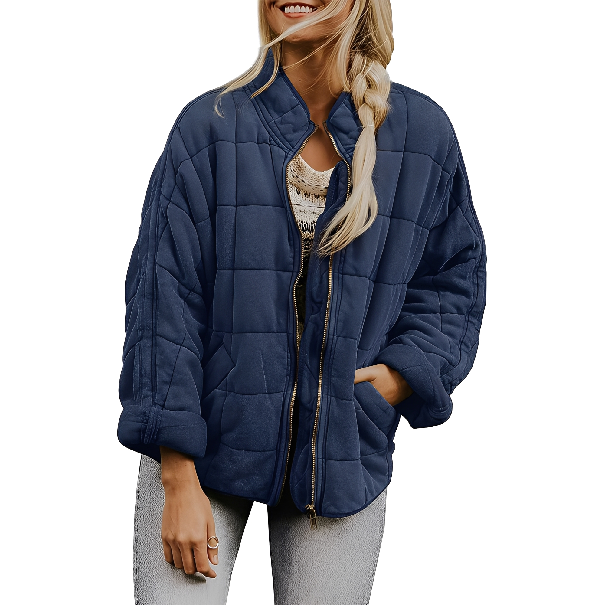 Luana - Casual Quilted Jacket with Pockets for Women
