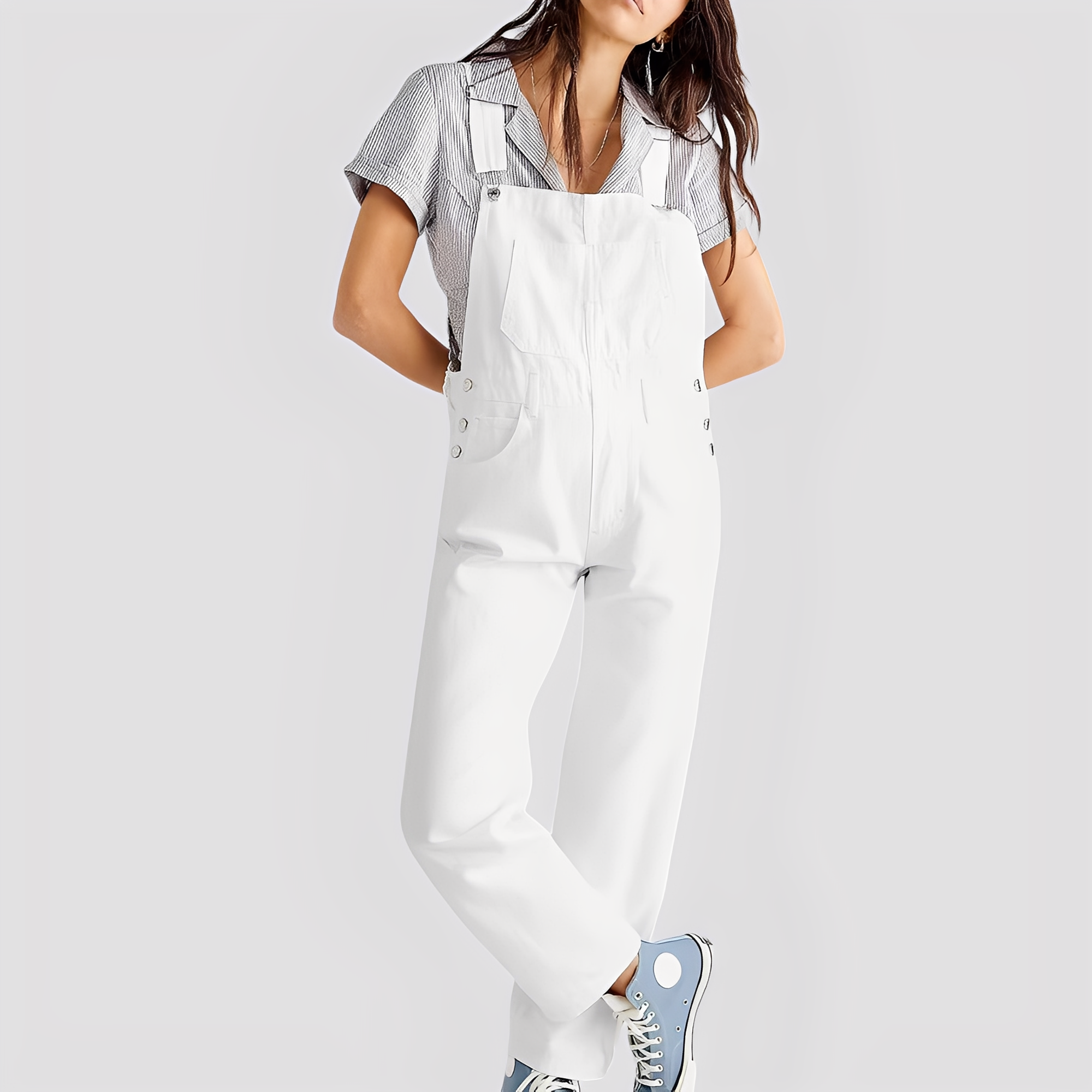 Mildred - Timeless, relaxed denim overalls for women