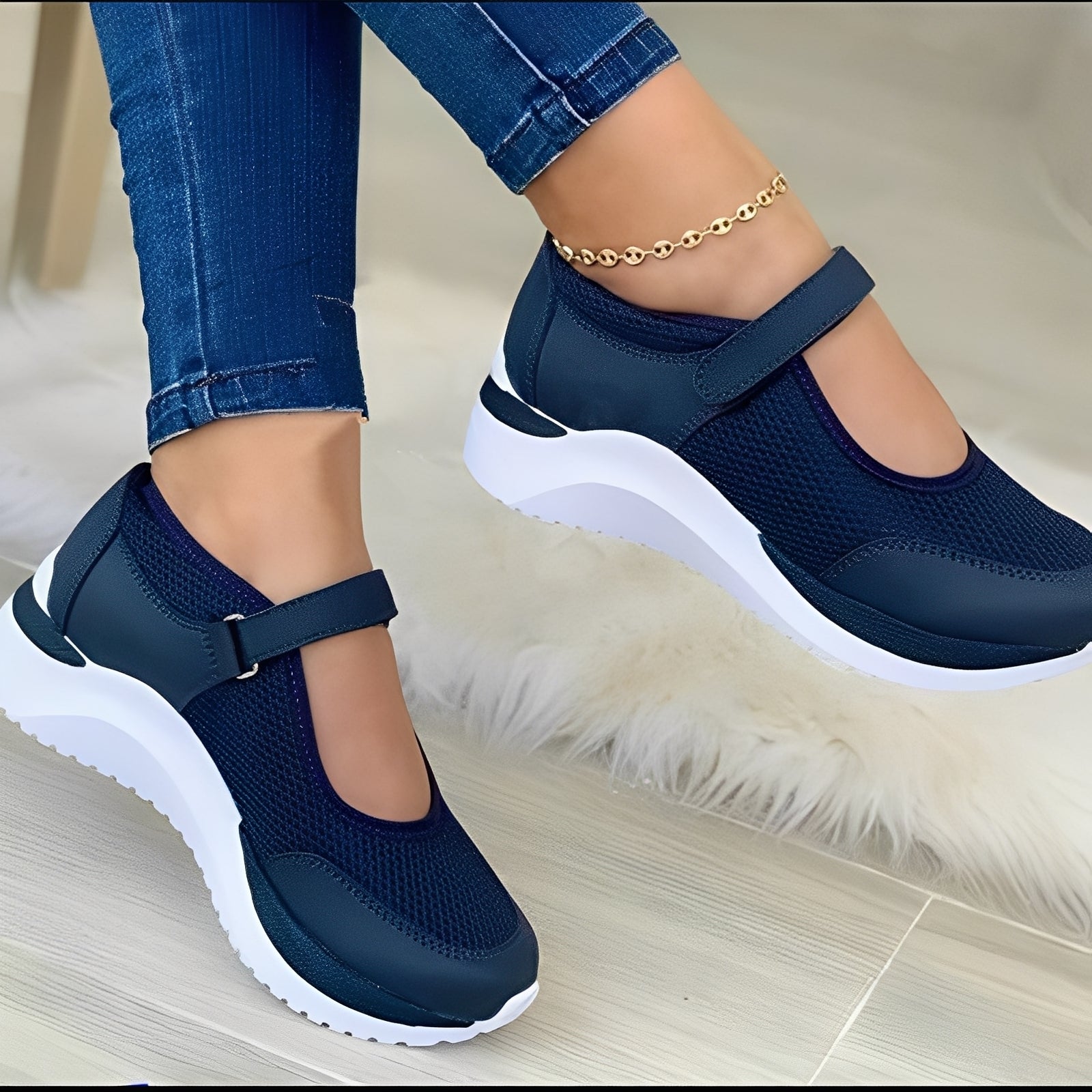 Nichola - Trendy Mesh Strap Sandals for Ladies