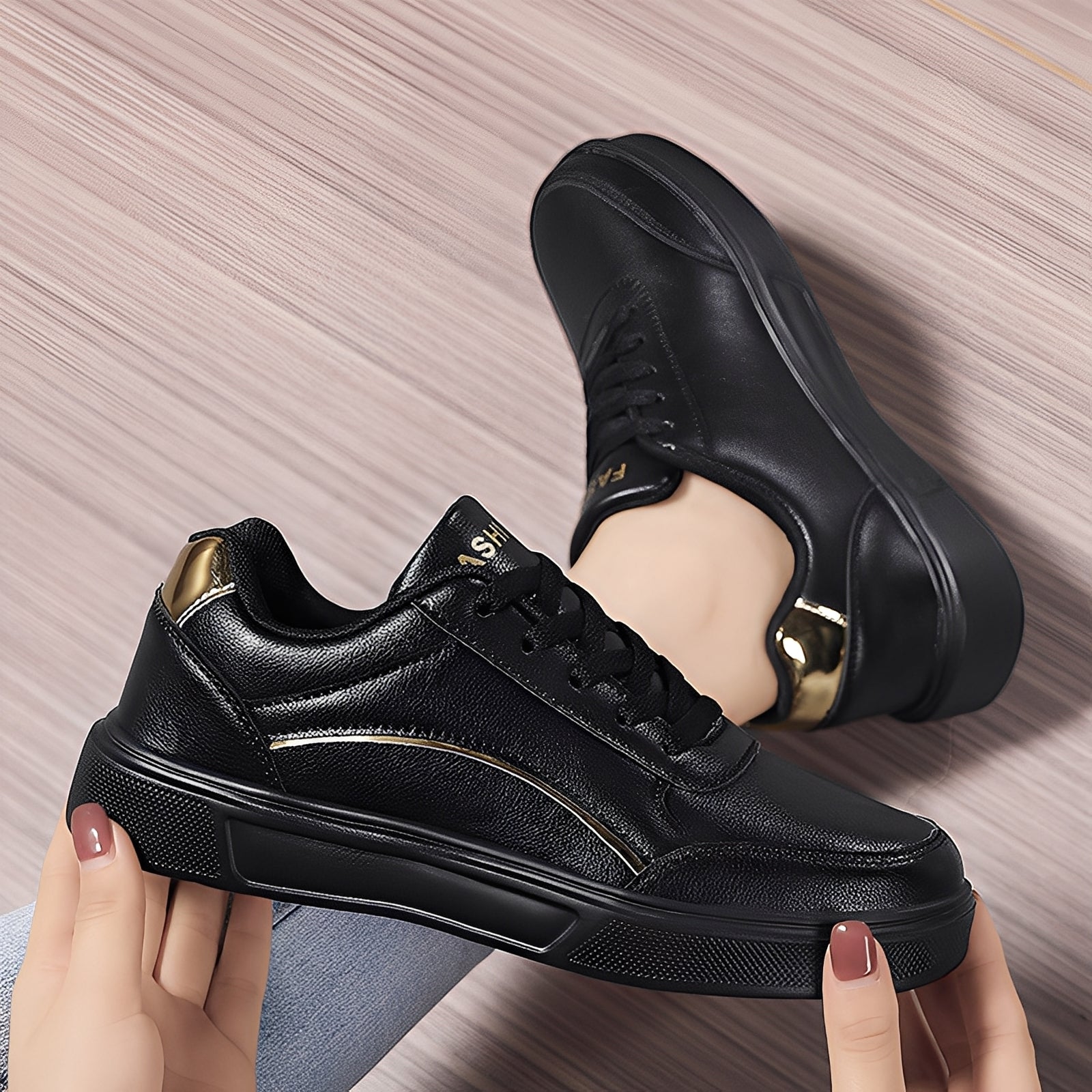 Rexanne - Stylish Sneakers Made of PU Leather for Women