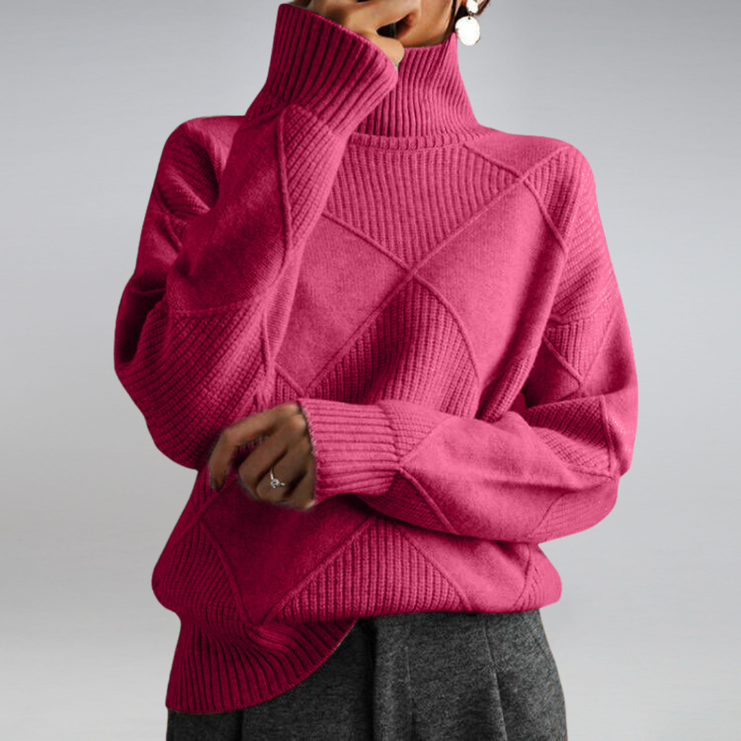 Camille – Women's Cashmere Turtleneck Sweater