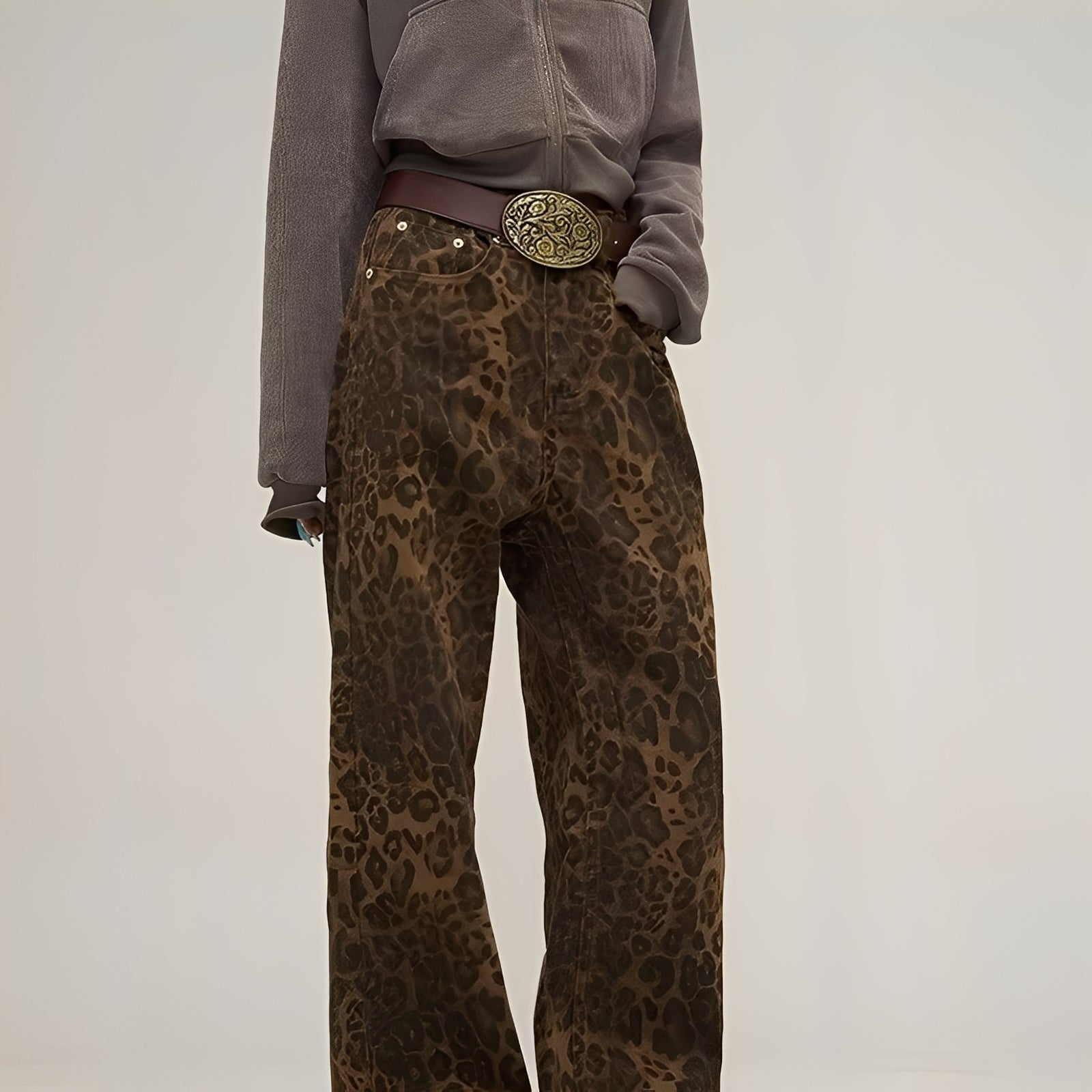 Felecia - Stylish Printed Baggy Jeans for Women
