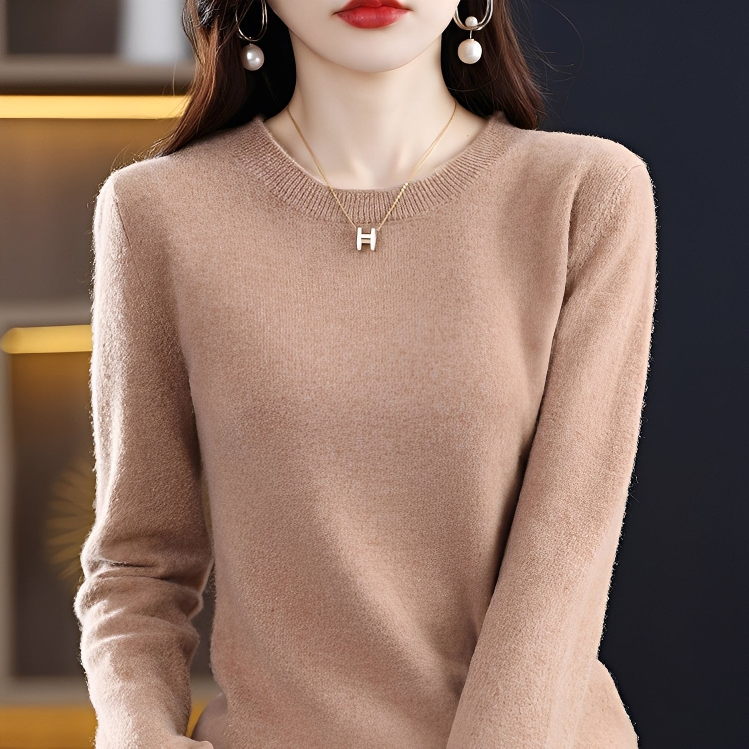 Julia - Stylish, Slim Wool Sweater for Women