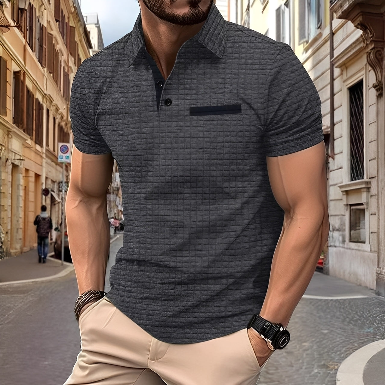 Benson - Trendy Slim-Fit Polo Shirt for Men