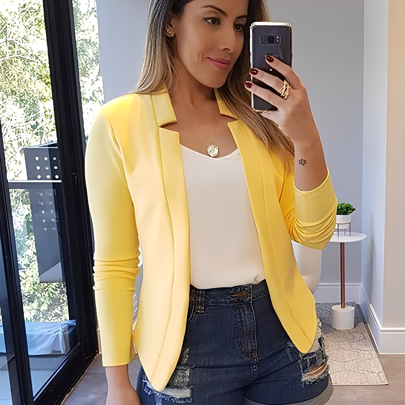 Marsha - Elegant Blazer with Notch Collar for Women