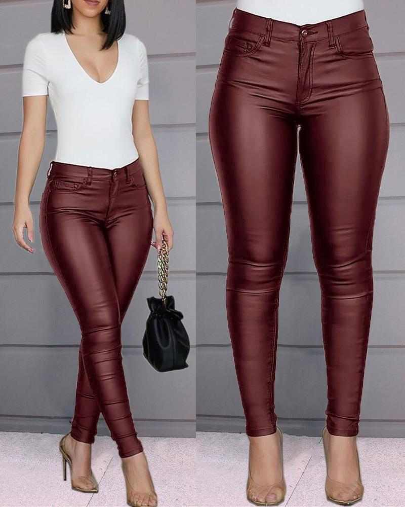 Dina – Stretch Leather Pants