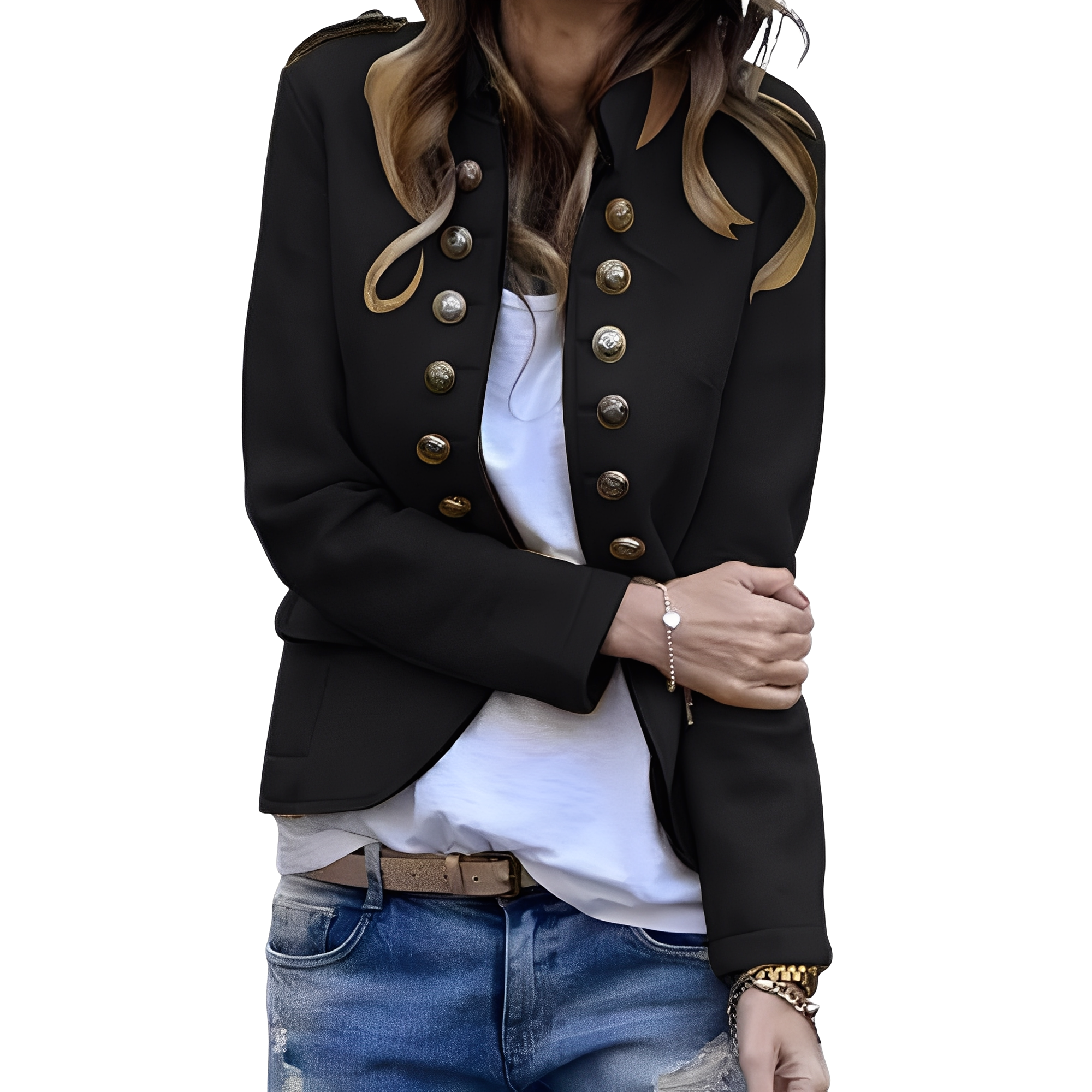 Rhoda - Stylish Blazer with Stand-up Collar for Women